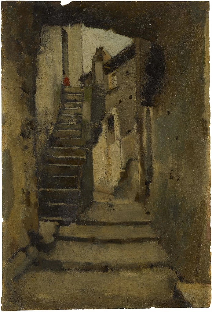 Scala in un vicolo di Roma - Musée des beaux, arts de la ville de Paris